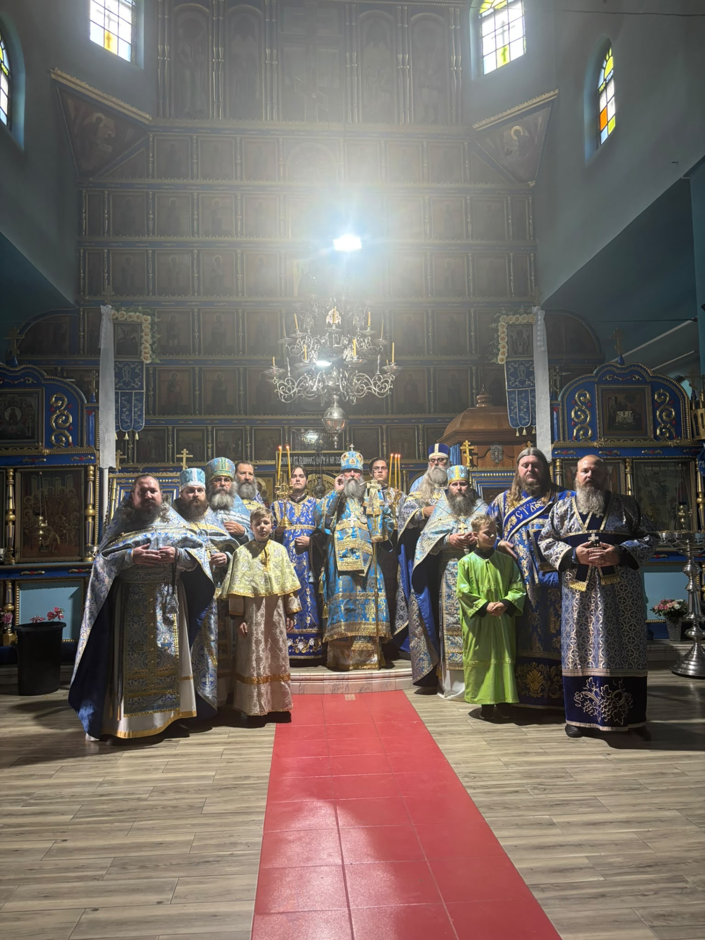 Procession and prayer on the patronal feast day of the church