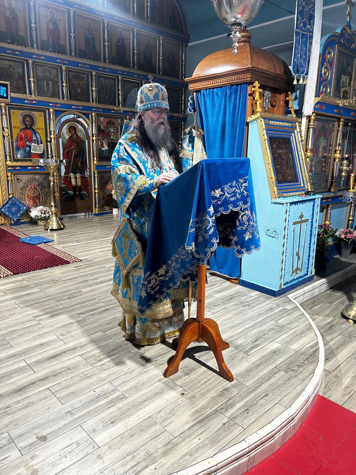 Photograph from the church patronal feast of the Nativity of the Mother of God