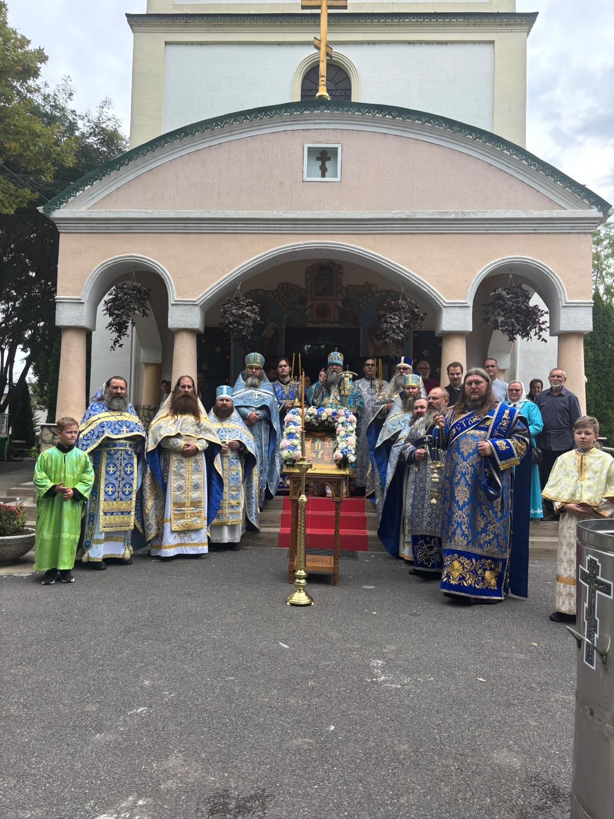 His Eminence Metropolitan Leonty with clergy and faithful at the patronal feast of the Nativity of the Most Holy Mother of God, 21 September 2026