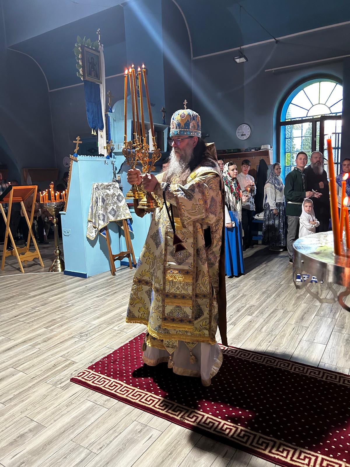 Liturgical moment at the feast of the Nativity of the Mother of God